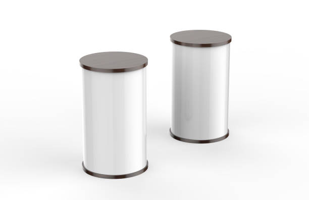 istock Advertising Display Banner Stand Round Promotion Table 1053812744
