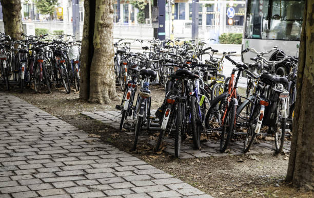 istock Bicycles parked in the Netherlands 1053829486