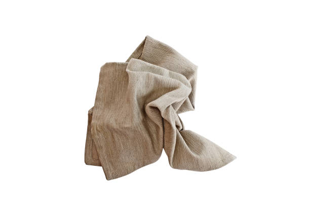 istock Isolated Messy Linen Napkin 1053873164