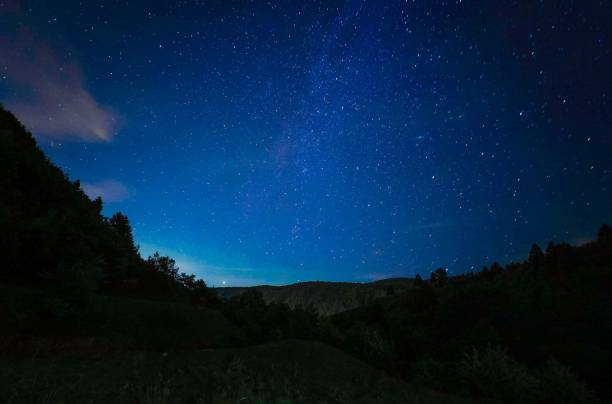 istock Clear starry sky and milkyway 1053888036
