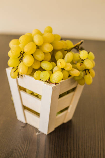istock Fresh ripe green grape, close-up 1053895116