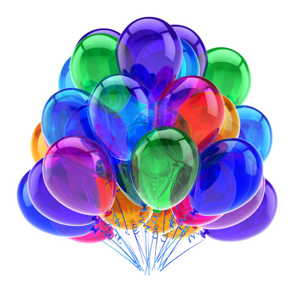 istock party balloons colorful. birthday decoration multicolored 1053900640