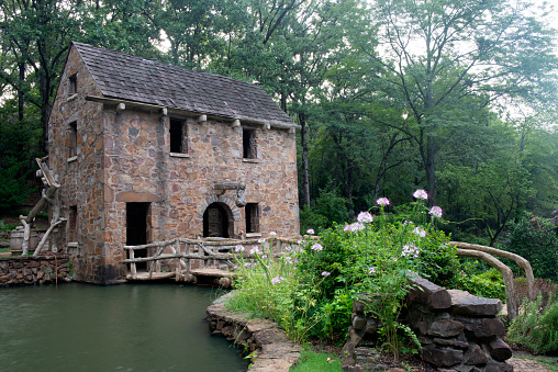 The Old Mill in T. R. Pugh Memorial Park in North Little Rock, Arkansas, USA