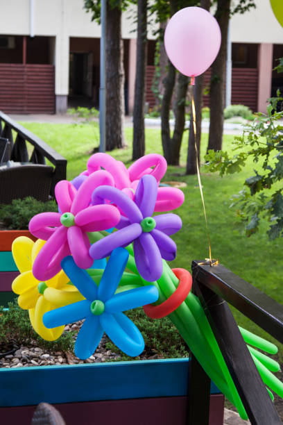 istock Balloons shaped in form flower 1053911176
