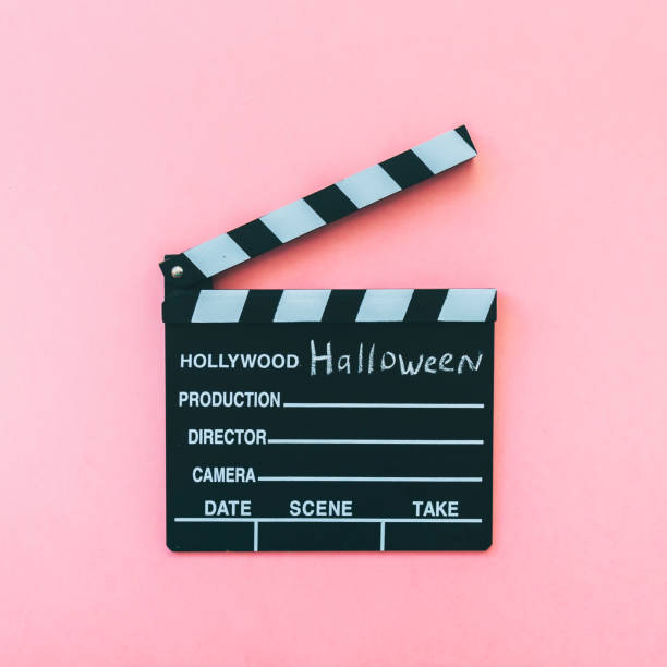 istock Halloween movie clapperboard. 1053911226