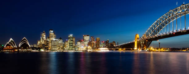 istock Panorama of Sydney by Night 1053918554