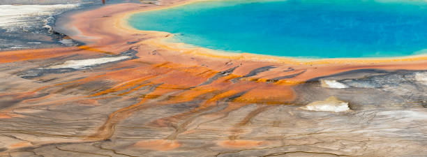 istock grand prismatic spring in Yellowstone National Park 1053920196