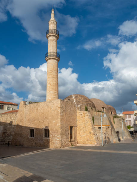 istock Minaret in Rethymno, Crete Island, Greece 1053932196