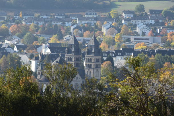 istock small town in a valley, Mayen in der Eifel 1053938464