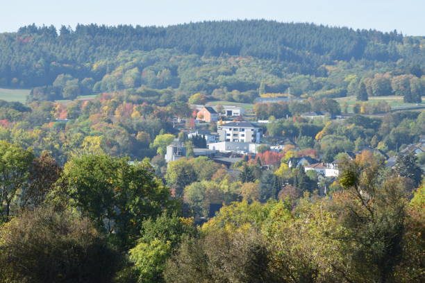 istock small town in a valley, Mayen in der Eifel 1053938800