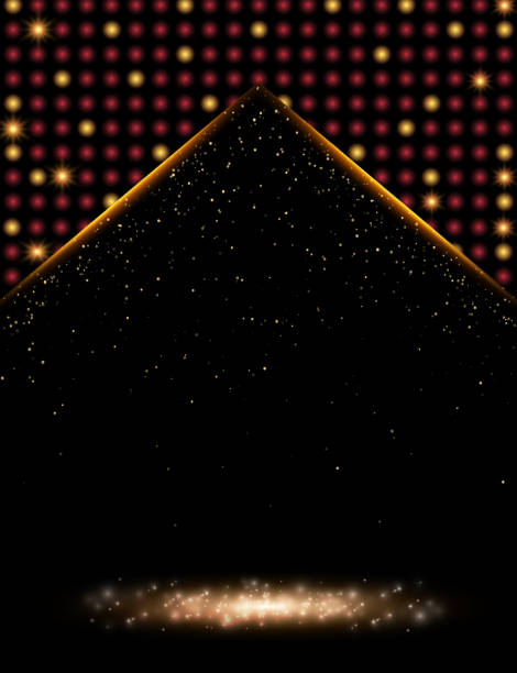 istock Luxury black and gold background. Design for presentation, concert, show 1053948638