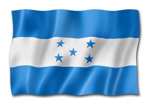 istock Honduras flag isolated on white 1053958746