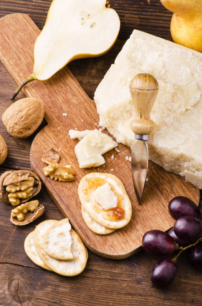 istock appetizing meal with cheese and fruit 1053962222