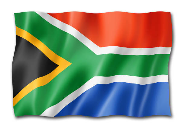 istock South African flag isolated on white 1053963750