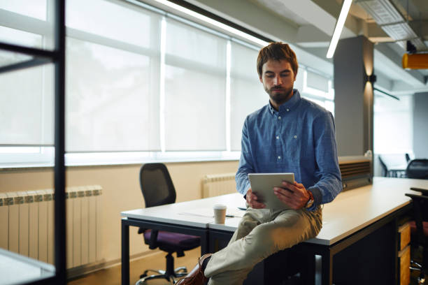 istock Businessman working in the office 1053967112