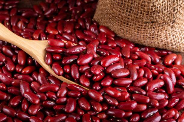 istock Red kidney beans in wooden 1053968042