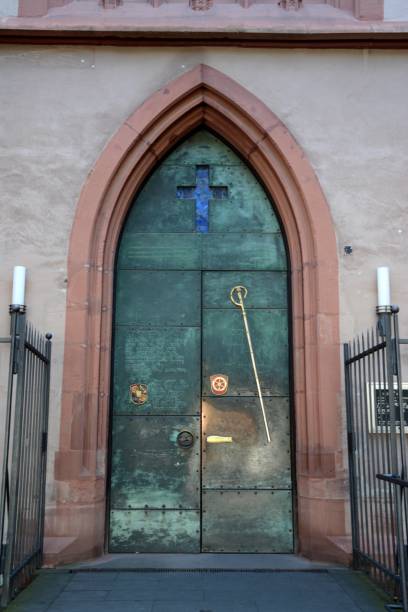 istock Doorway at St. Stephen church, Mainz, Germany 1053970064