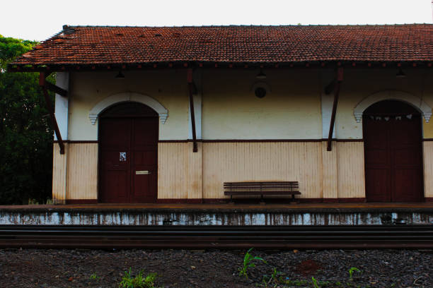 istock The station and the railway line 1053972958