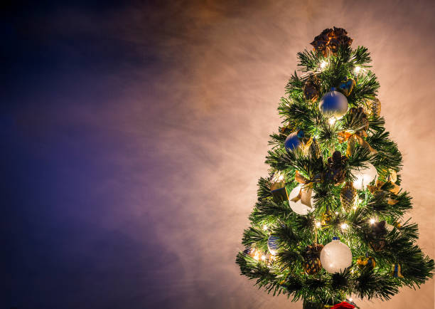 istock close-up view of a Christmas tree decorated 1053973530