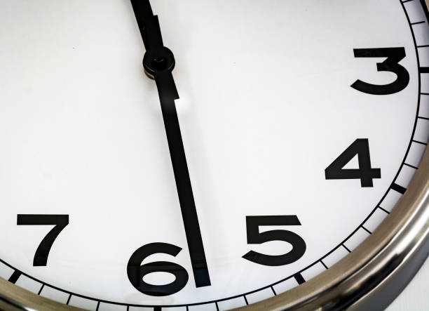 istock View of an white analog watch 1053974080