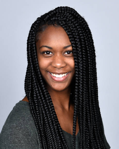 istock Beautiful young woman, portrait, studio 1053977222