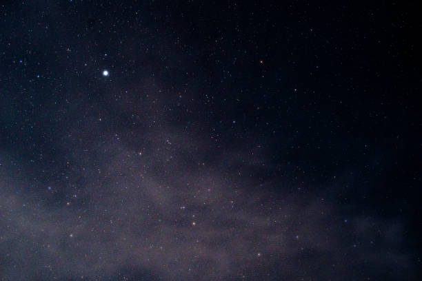 istock Dark sky full of stars at night 1053982788