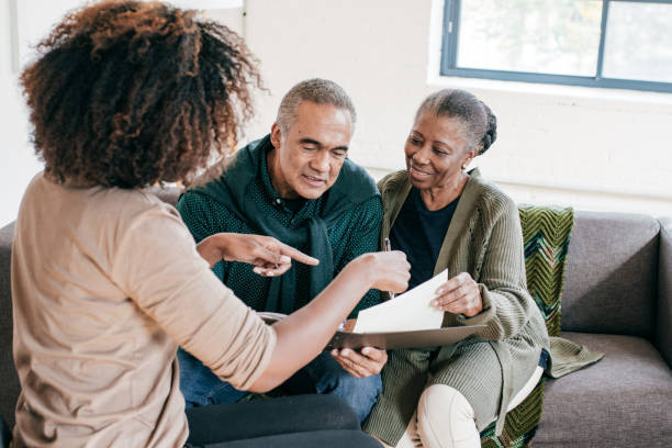istock Giving best advice to seniors ouple 1053987380