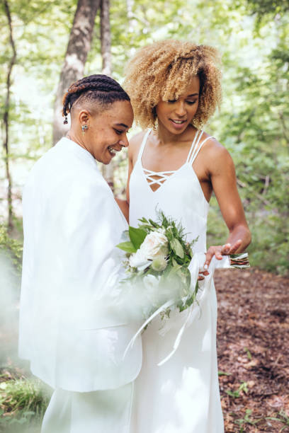 istock Beautiful couple on their wedding day 1053987438