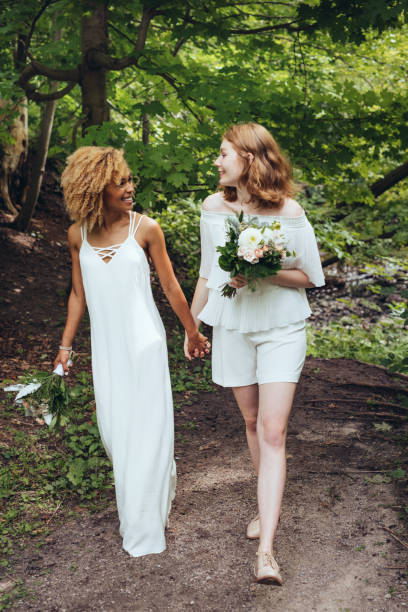 istock Beautiful couple on their wedding day 1053987460