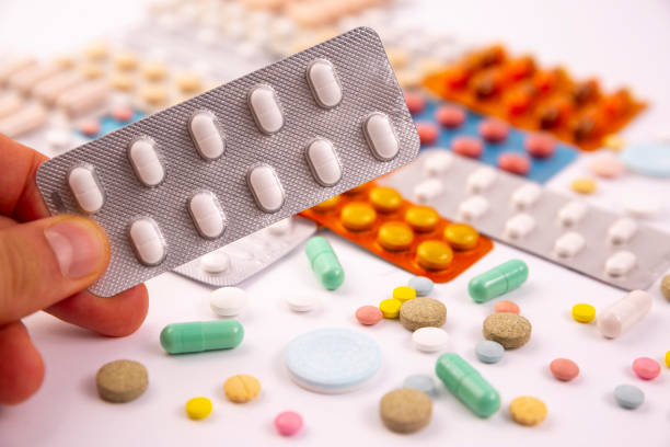 istock Pharmaceutical industry drugs pills vitamins 1053989962