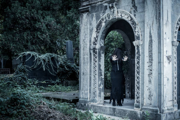 istock Solitary goth girl 1053990286