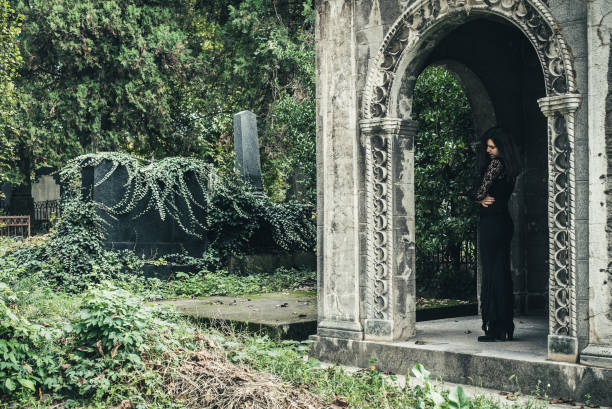istock Solitary goth girl 1053990496
