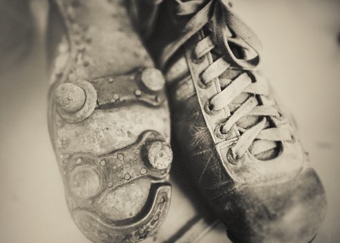 Old soccer boots