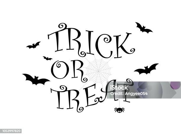 Trick Or Treat Halloween Banner Template Background Stock Illustration - Download Image Now