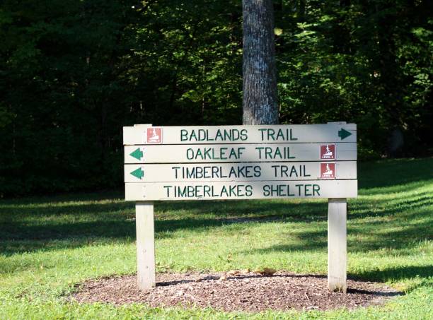 istock Wood Trail Sign 1054002118