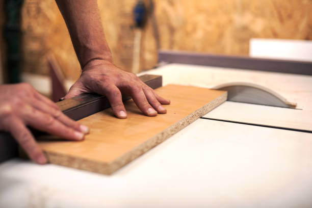 istock Carpenter Craftman Lumber Timber Woodwork Concept 1054006022
