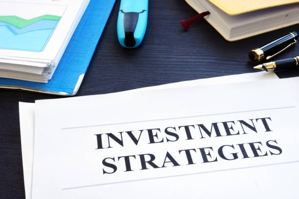 istock Investment strategies and folder with business documents. 1054011942