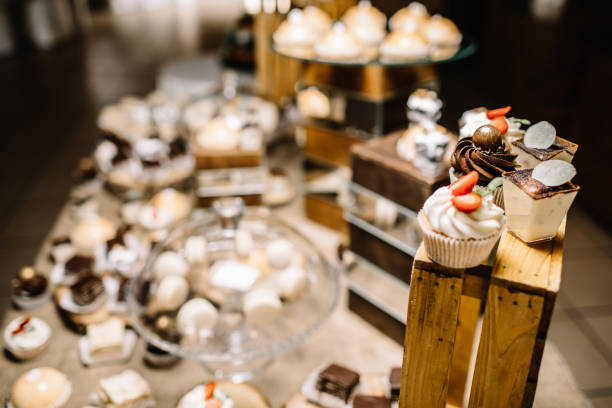 istock Candy Bar. Delicious sweet buffet with cupcakes. 1054030938