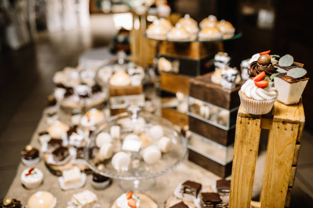 istock Candy Bar. Delicious sweet buffet with cupcakes. 1054030968