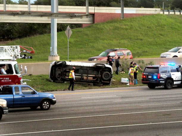 Traffic tie-up stock photo