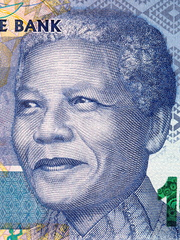 Nelson Mandela portrait from South African money