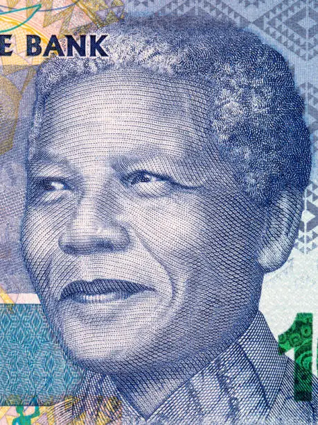 Nelson Mandela portrait from South African money