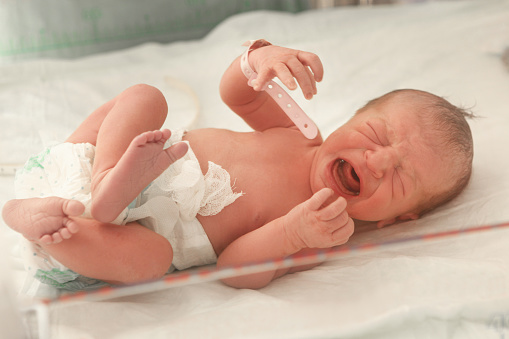 New born baby in hospital - Turkish ethnicity