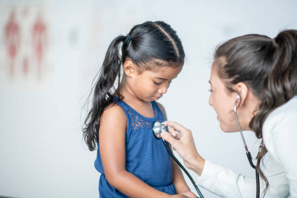 istock Girl has a doctor's checkup 1054070938