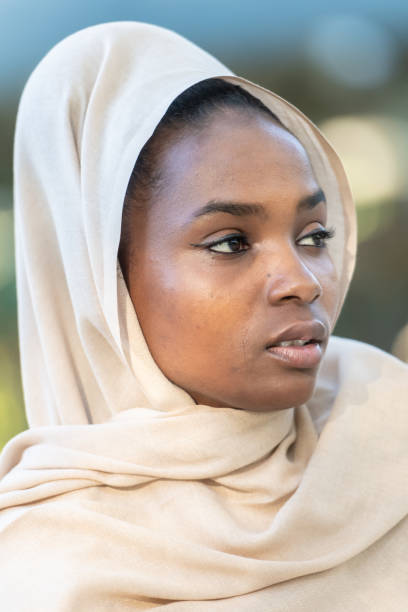 istock Muslim black young woman 1054076782