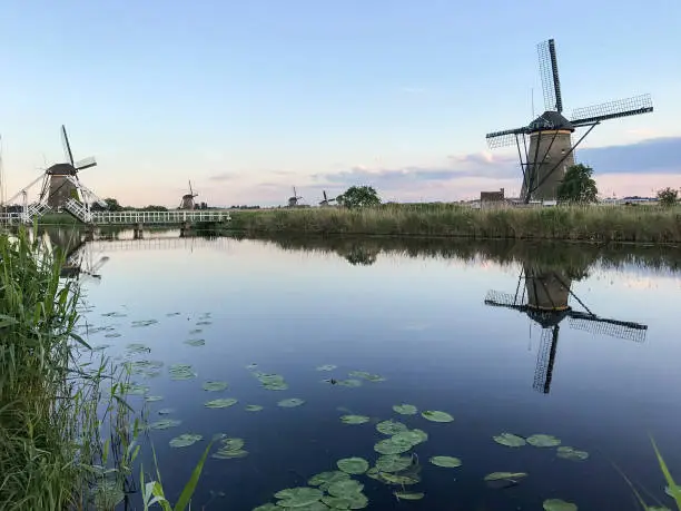 Photo of The Kinderdijk windmills