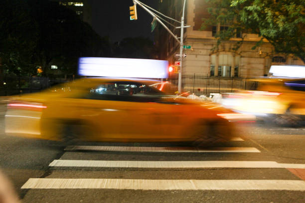 New York Taxi Rear View