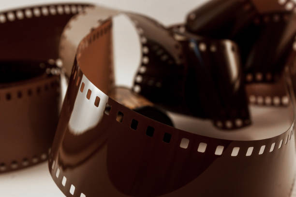 istock Film tape on white background 1054082302