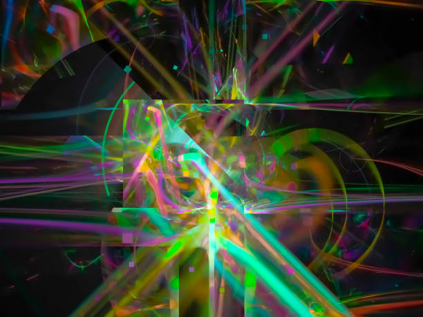 istock fractal digital, abstract design, party, card, festive 1054098004