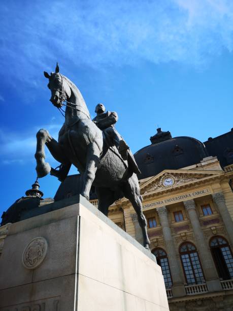 istock Equestrian Statue of Carol I 1054144806